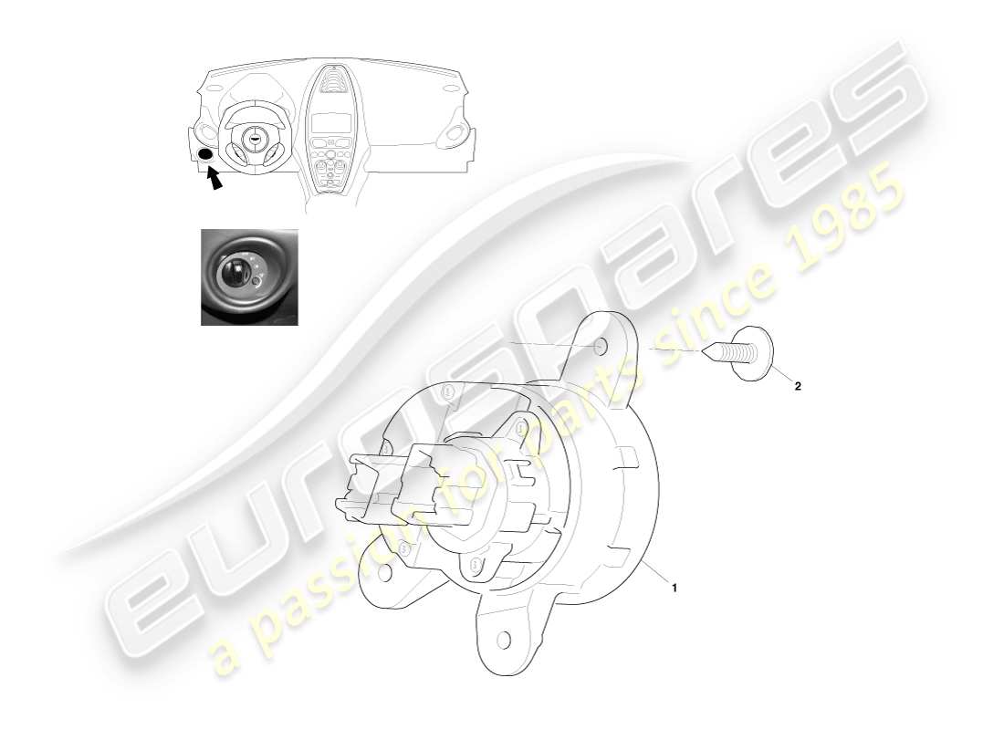teilediagramm mit der teilenummer ay93-11654-aa