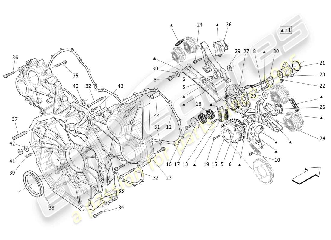 maserati levante modena s (2022) timing-teilediagramm