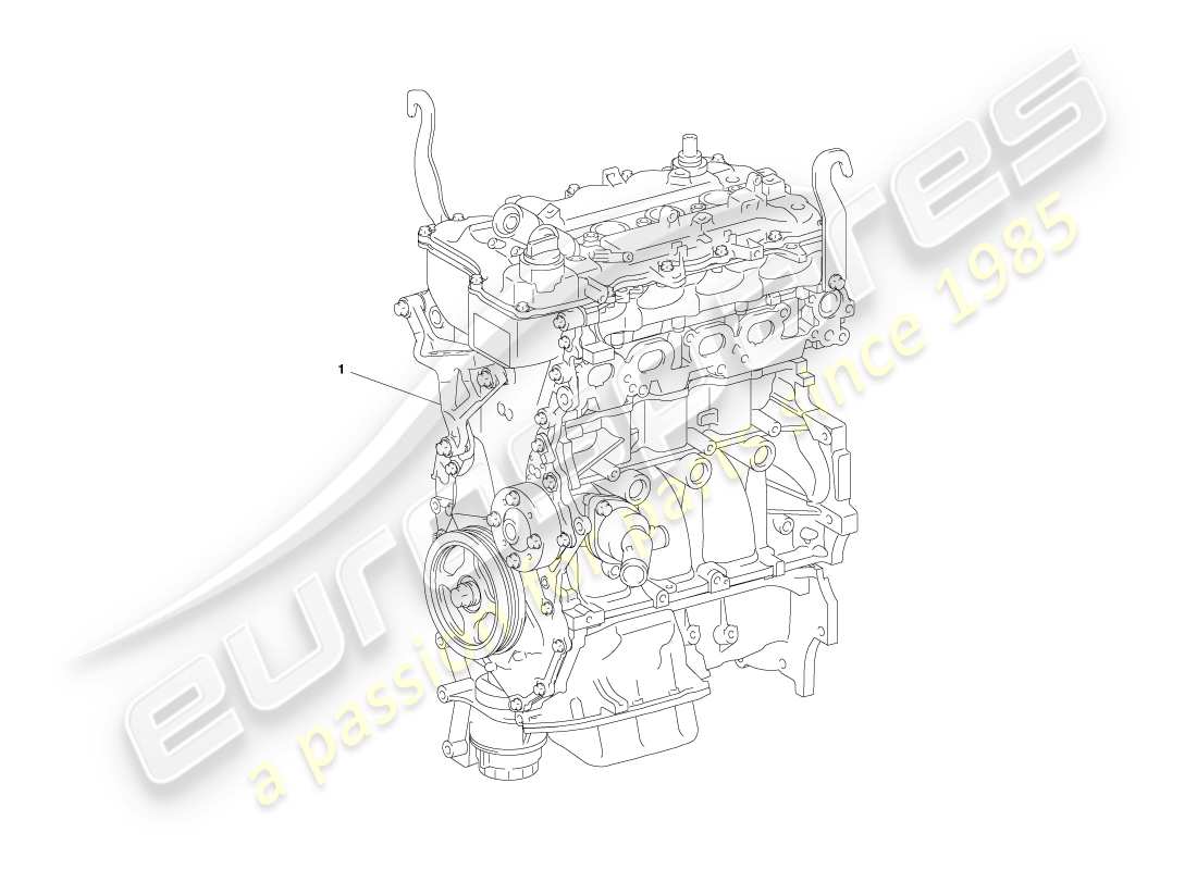 aston martin cygnet (2012) teildiagramm der motorbaugruppe