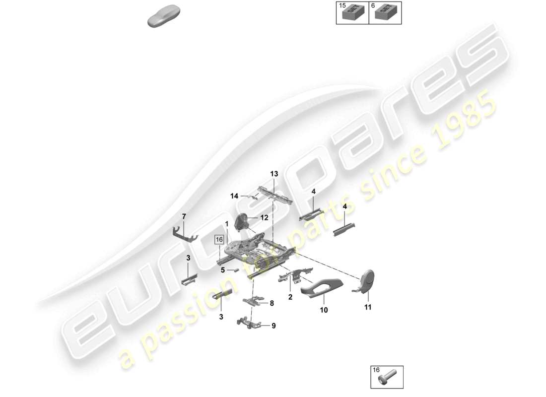 teilediagramm mit der teilenummer 95c881327 in2