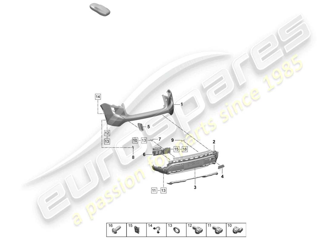 teilediagramm mit der teilenummer 95c807833a ou9
