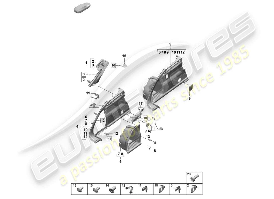 teilediagramm mit der teilenummer 971919309a