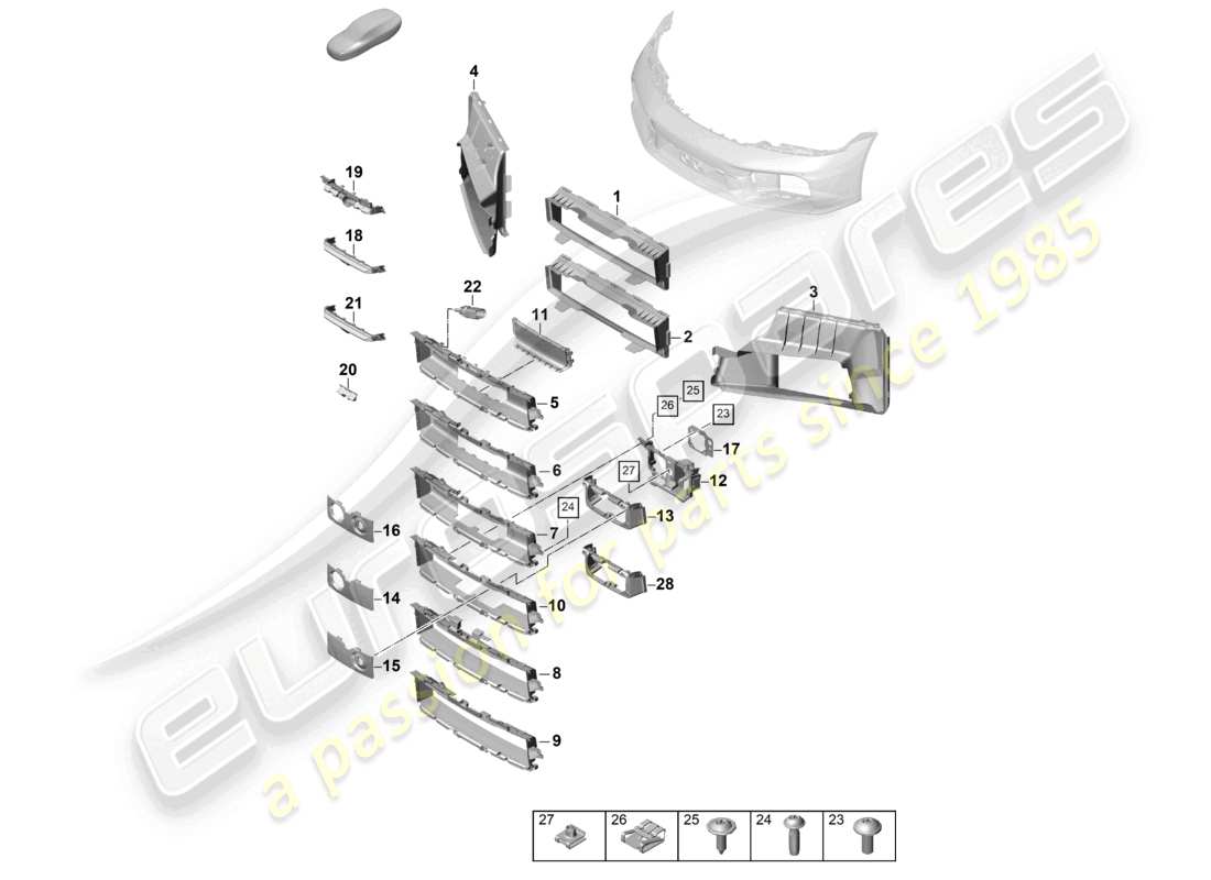 eine teilezeichnung aus dem porsche 2026 (992-2) teilekatalog