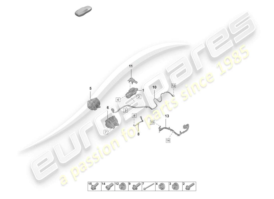 eine teilezeichnung aus dem porsche 2024 (992-1) teilekatalog