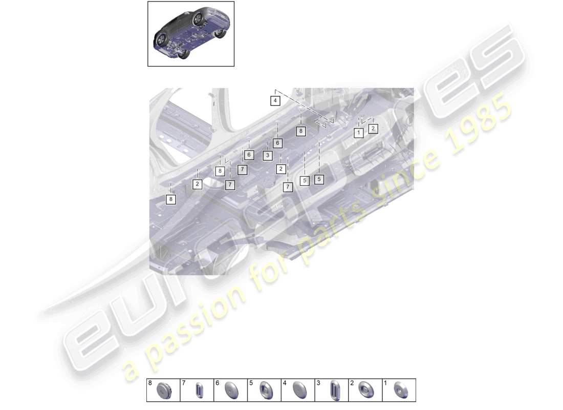 teilediagramm mit der teilenummer 95850289900