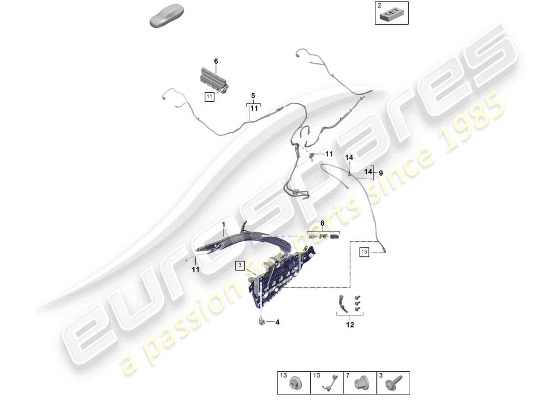 teilediagramm mit der teilenummer paf008876