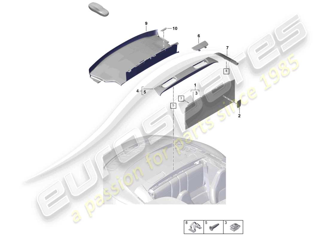 teilediagramm mit der teilenummer 992868431a l02