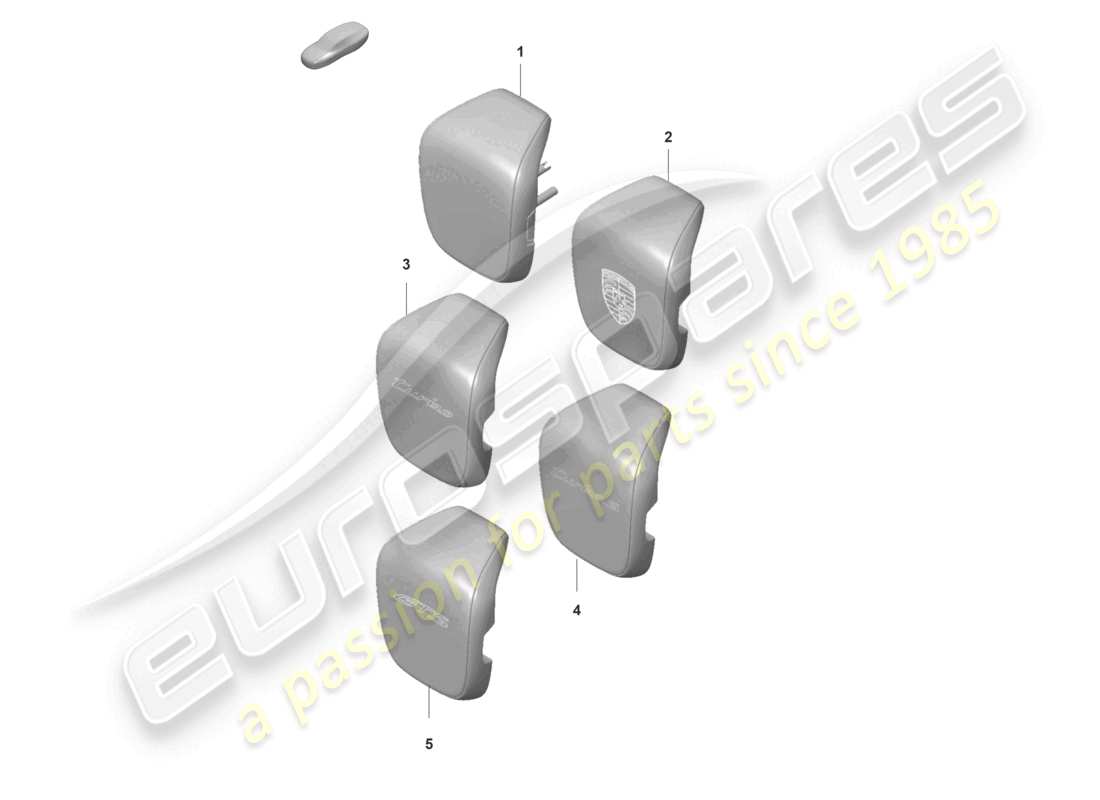 porsche 2020 (taycan 9j1-1) kopfstützen-ersatzteildiagramm