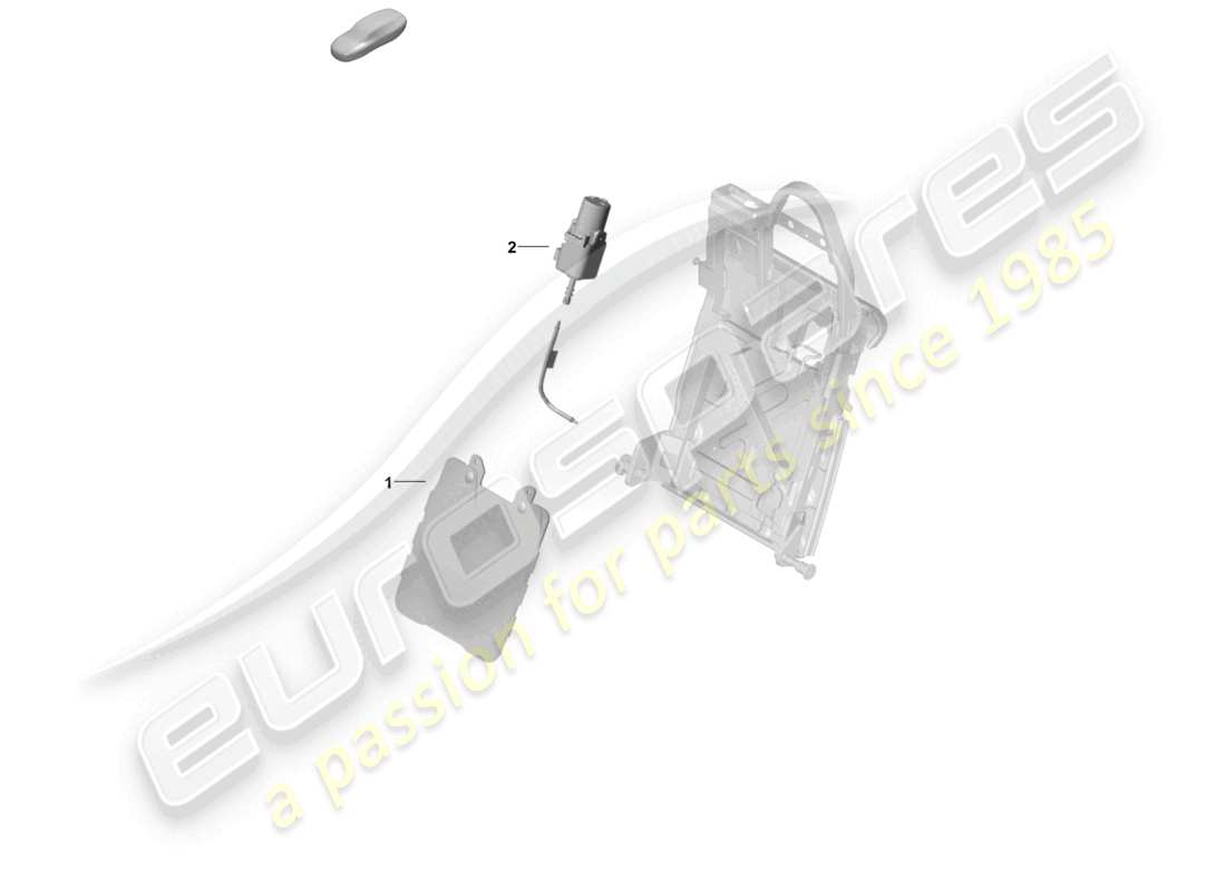porsche 2025 (panamera 976) pneumatische komponenten für sitze rücksitz teilediagramm