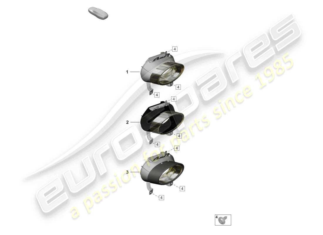 porsche 2024 (992-1) auspuffendrohr für sportauspuffanlage teilediagramm