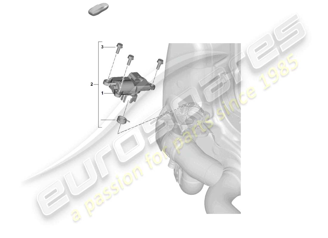 porsche 2024 (992-2) drosselklappensteuerelement der abgasanlage elektrisches teilediagramm