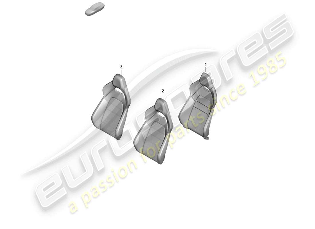 porsche 2024 (panamera 976) schaumteil rückenlehnenbezug sportsitz teilebild