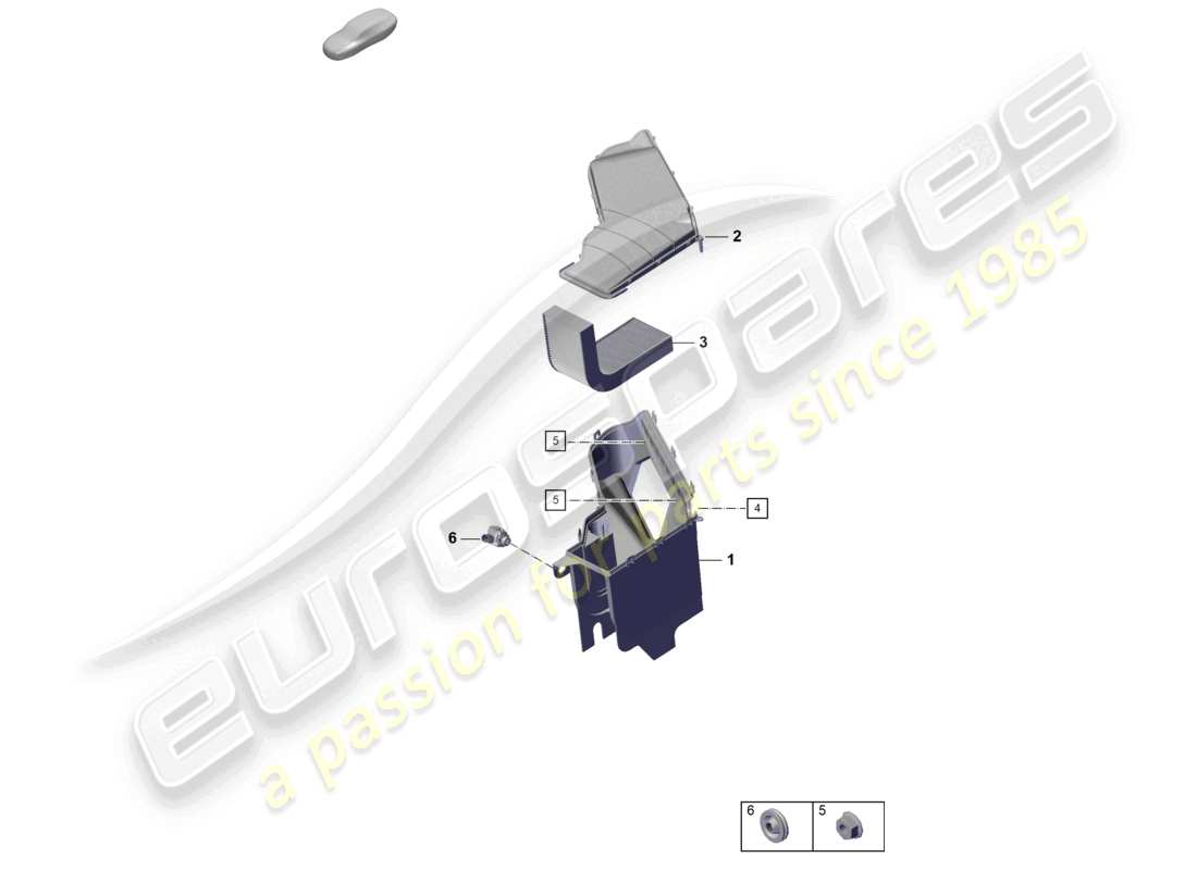 porsche 2021 (718 cayman gt4) frischluftzufuhr teilediagramm