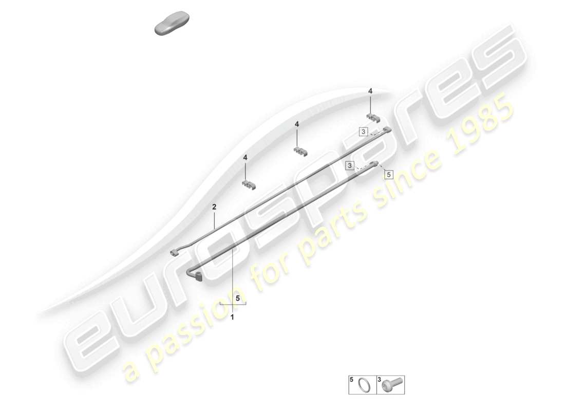 porsche 2025 (992-1 gt3/rs/st) untere kältemittelleitung der klimaanlage, schwellerteildiagramm