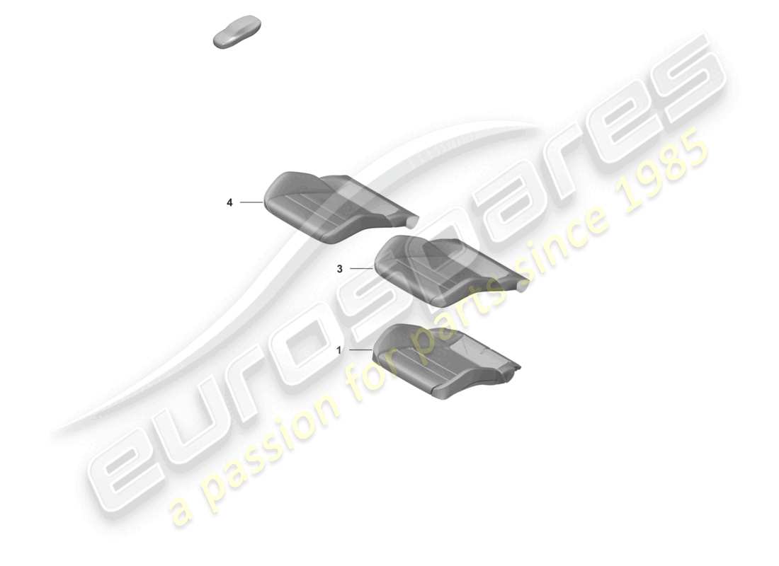 porsche 2022 (992-1) schaumstoffteil sitzbezug sportsitz teilebild