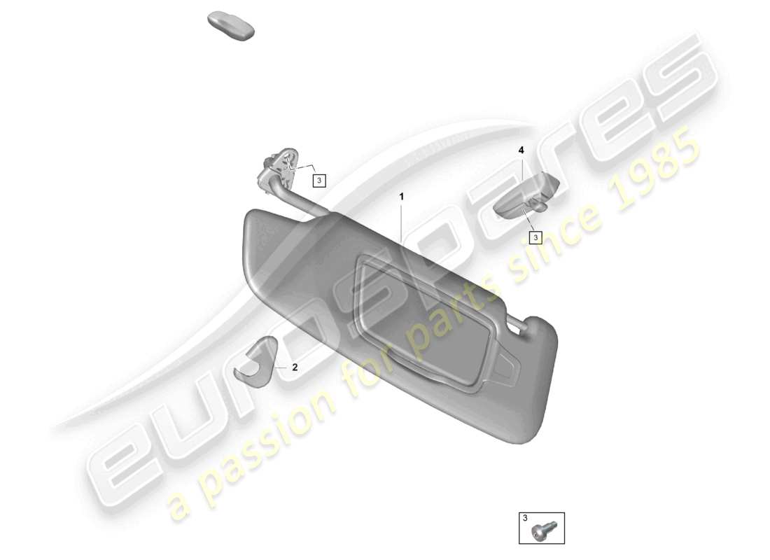 porsche 2021 (718 cayman gt4) sonnenblenden alcantara d >>- 01.09.2020 teilediagramm