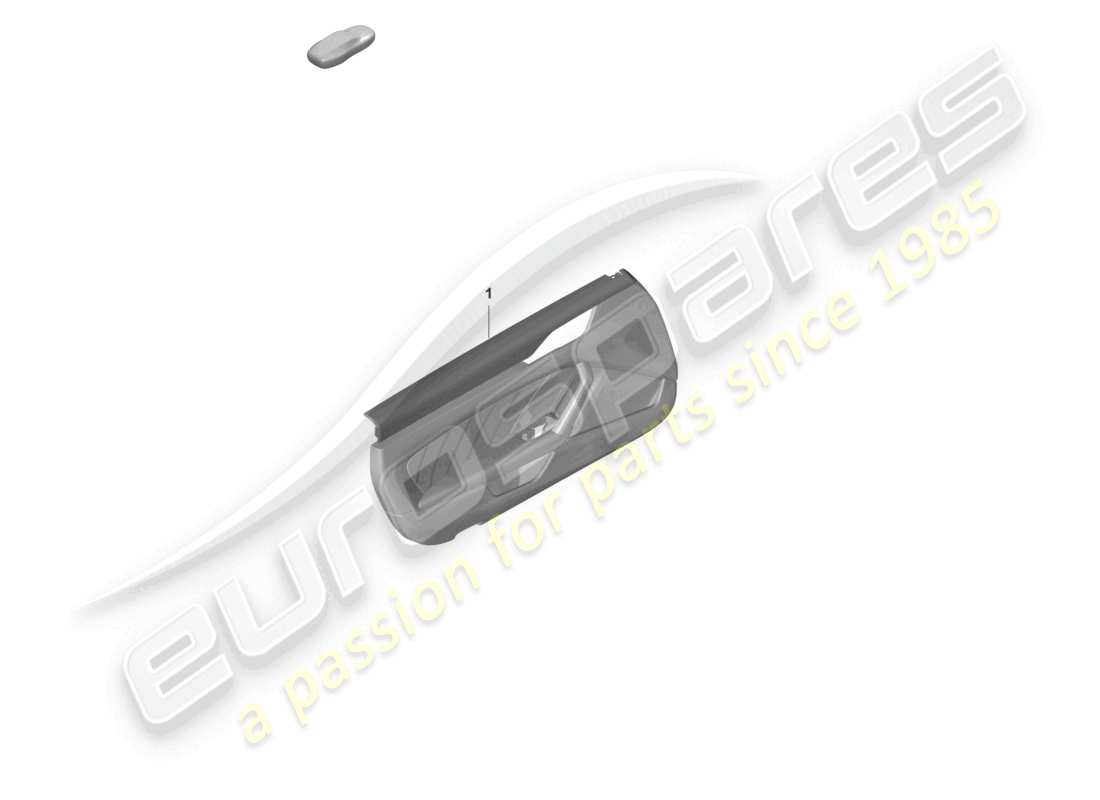 porsche 2020 (992-1 turbo / s) türverkleidung für fahrzeuge mit exclusive-ausstattung zweifarbig außenspiegel mit ziernähten ersatzteilzeichnung