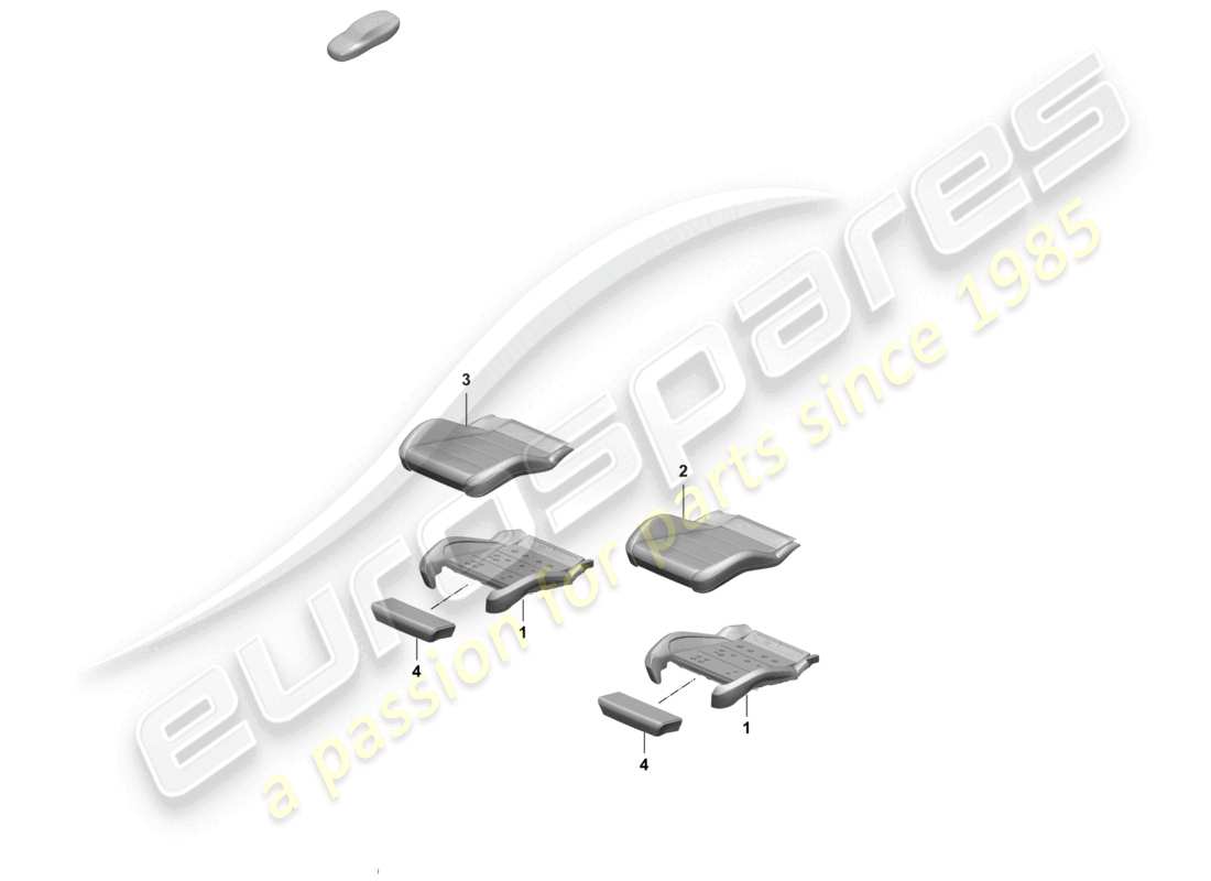 porsche 2025 (macan-e) schaumteil sitzbezug sportsitz teilediagramm