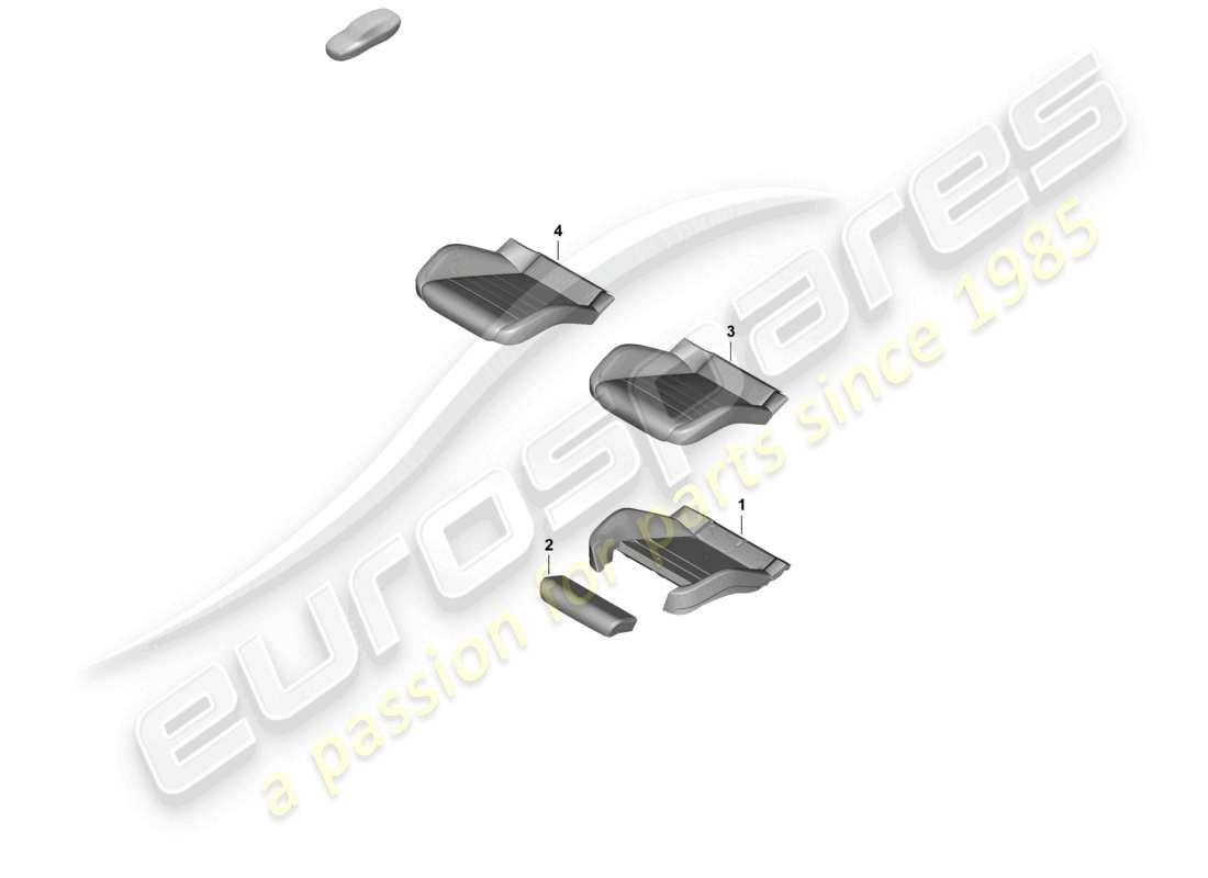 porsche 2026 (panamera 976) schaumstoffteil sitzbezug sportsitz teilebild
