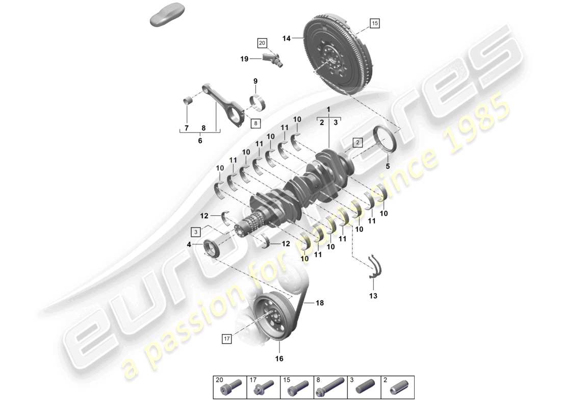 eine teilezeichnung aus dem porsche 2021 (718 boxster) teilekatalog