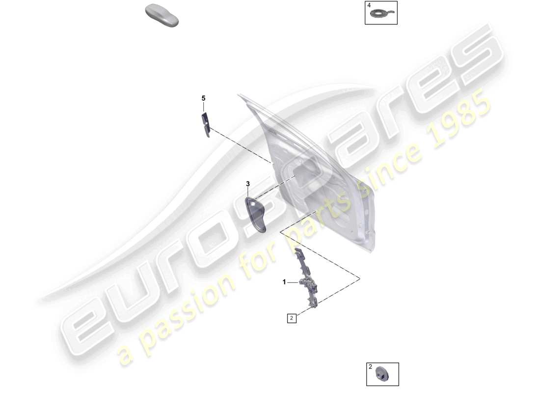 porsche 2025 (panamera 976) fensterheber vorne abdeckungen türen teilediagramm