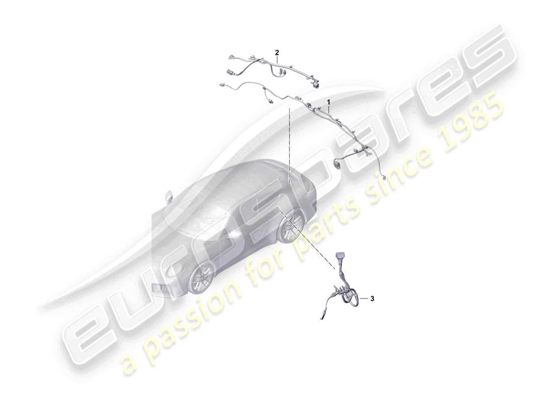 porsche 2024 (992-2) kabelsatz heckkabelbaum für antiblockiersystem -abs- ersatzteilliste