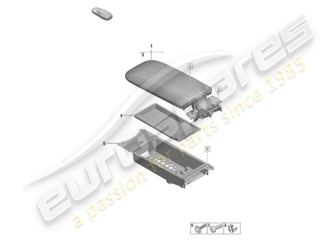 porsche 2024 (992-2 gt3/rs/st) mittelkonsole zubehör teilediagramm