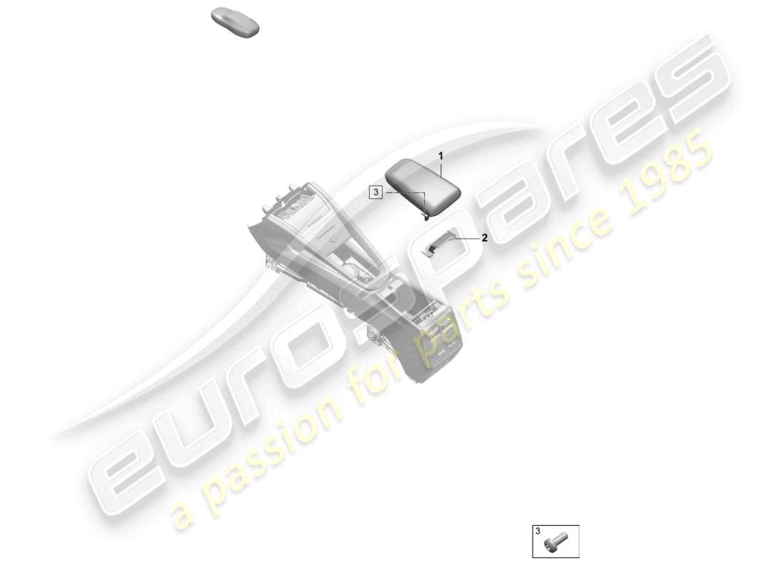 porsche 2025 (macan-e) mittelkonsolenarmlehne teilediagramm