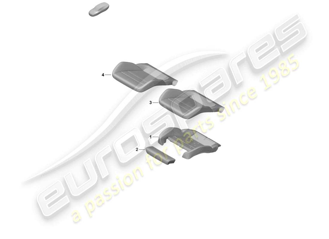 porsche 2024 (992-2) schaumstoffteil sitzpolster komfortsitz teilediagramm