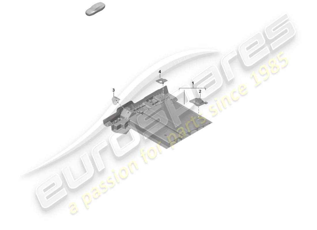 porsche 2024 (992-2) sitzträger bodenplatte teilediagramm