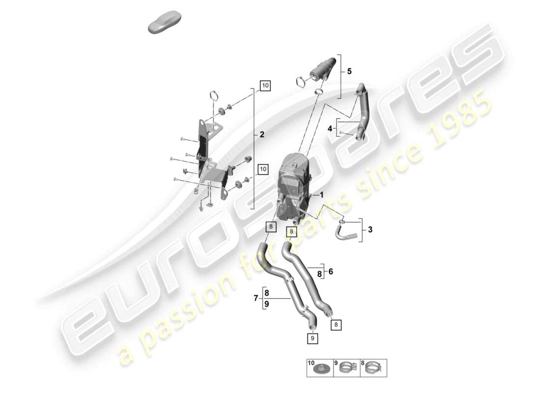 porsche 2024 (panamera 971-2) zusatzheizung und zubehörteilediagramm