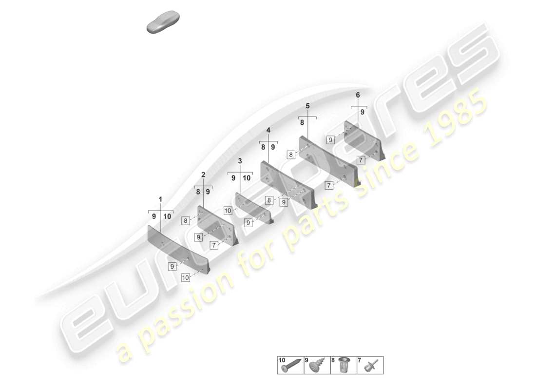 porsche 2023 (panamera 971-2) kennzeichenhalter sport design paket teileübersicht