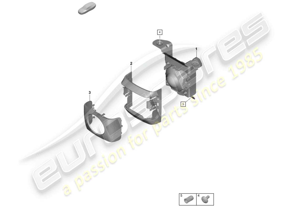 porsche 2022 (992-1 turbo / s) fahrerassistenzsystem radarsensor geschwindigkeitsregelanlage für fahrzeuge mit spurwechselassistent teilediagramm