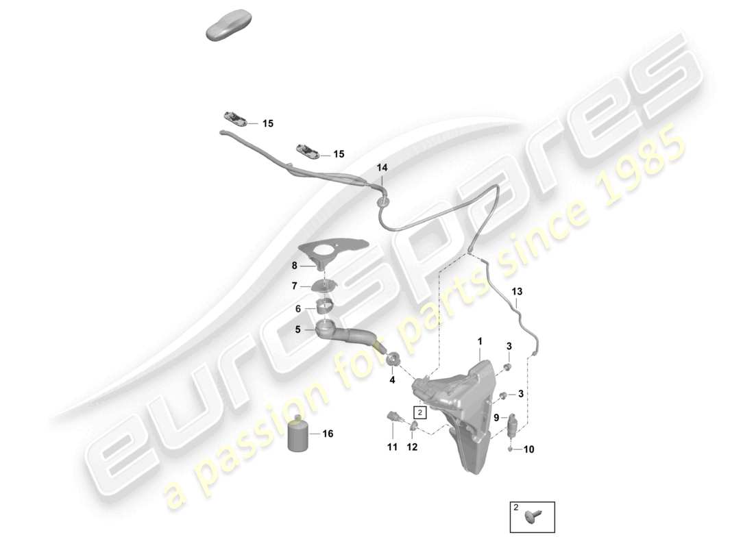 porsche 2021 (718 cayman gt4) scheibe teilediagramm