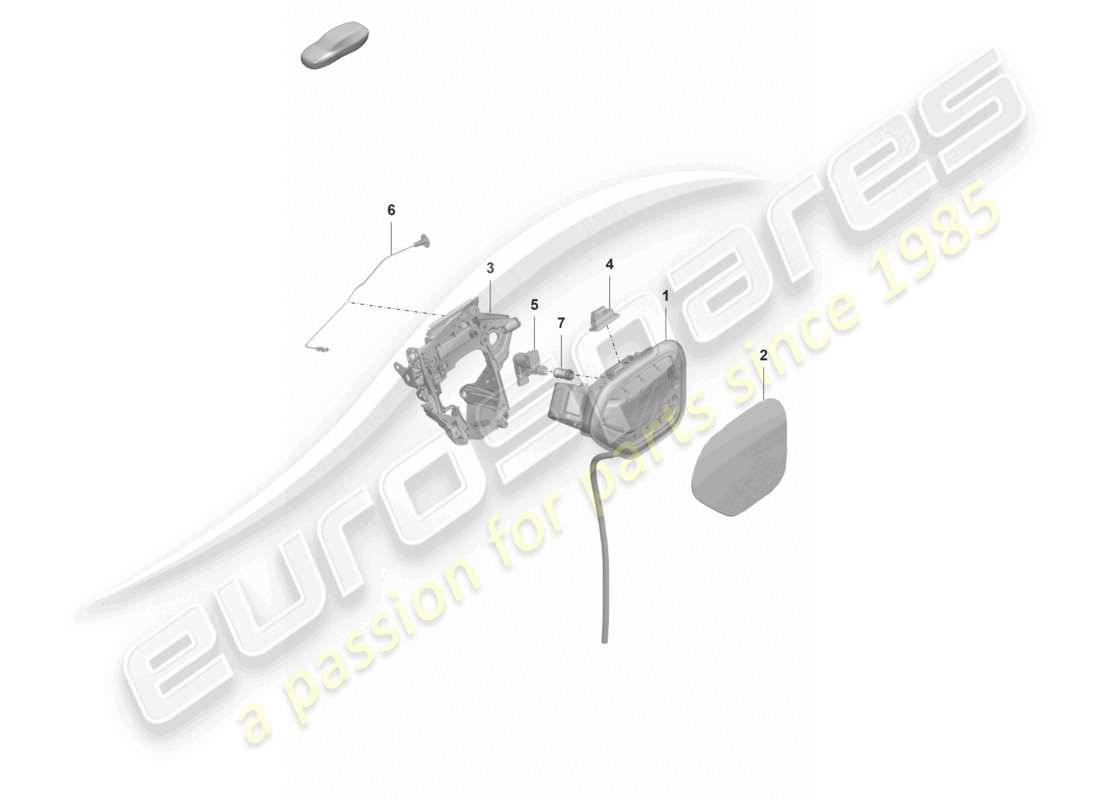 porsche 2020 (taycan 9j1-1) bordwände manuell ersatzteildiagramm