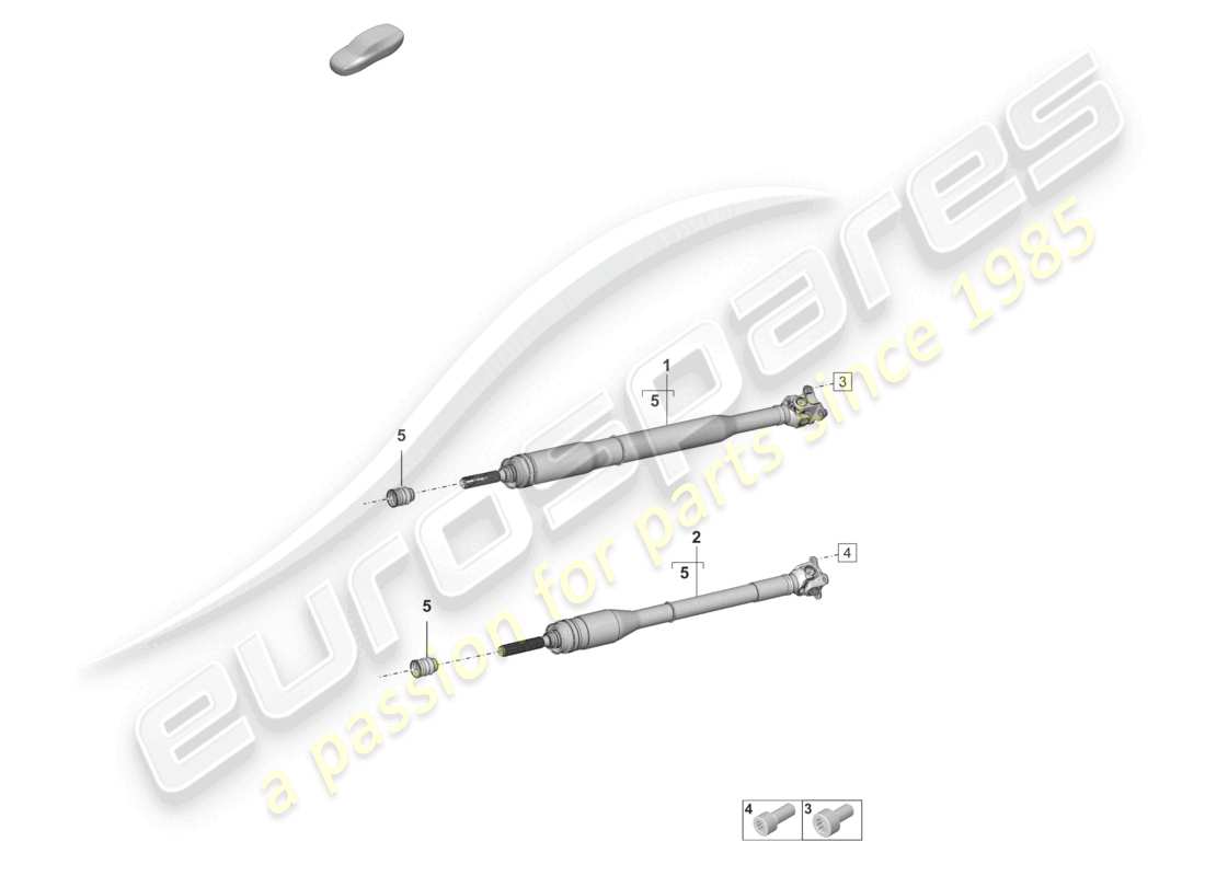 porsche 2023 (992-1) kardanwelle ersatzteildiagramm