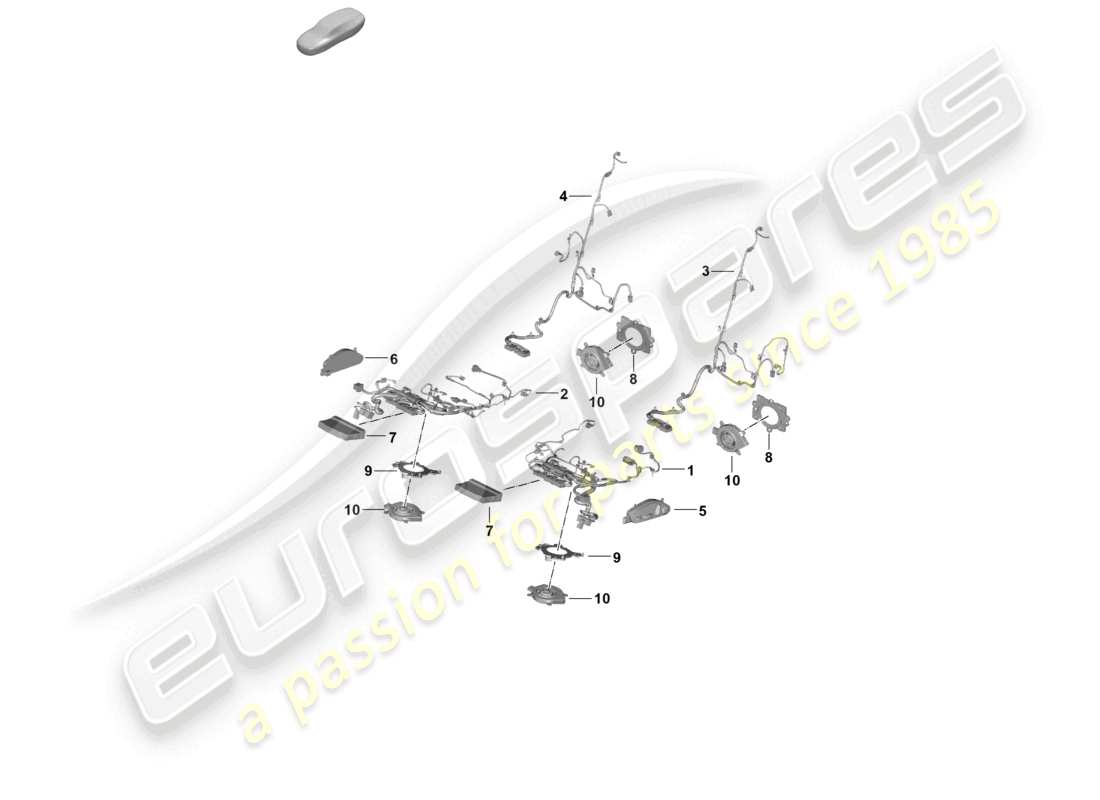 porsche 2025 (panamera 976) elektrik komfortsitz teilediagramm