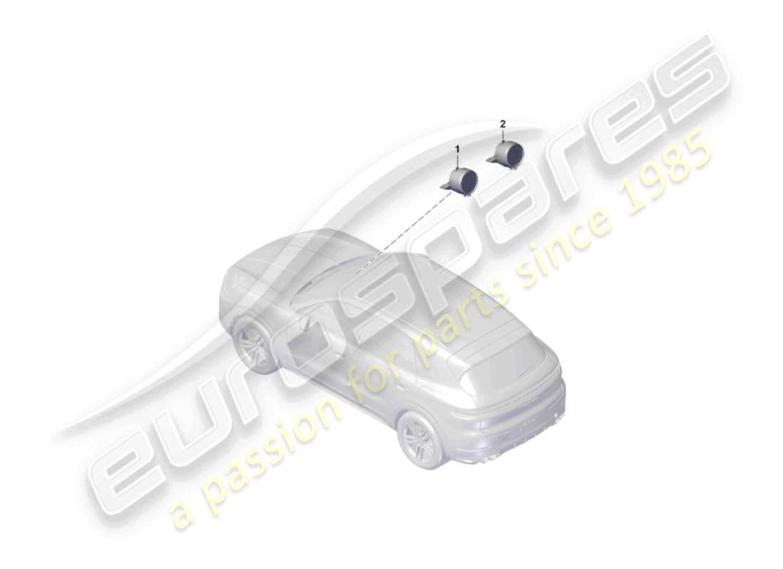 porsche 2025 (cayenne e3 pa) stoppuhr analoguhr digitaluhr teilediagramm