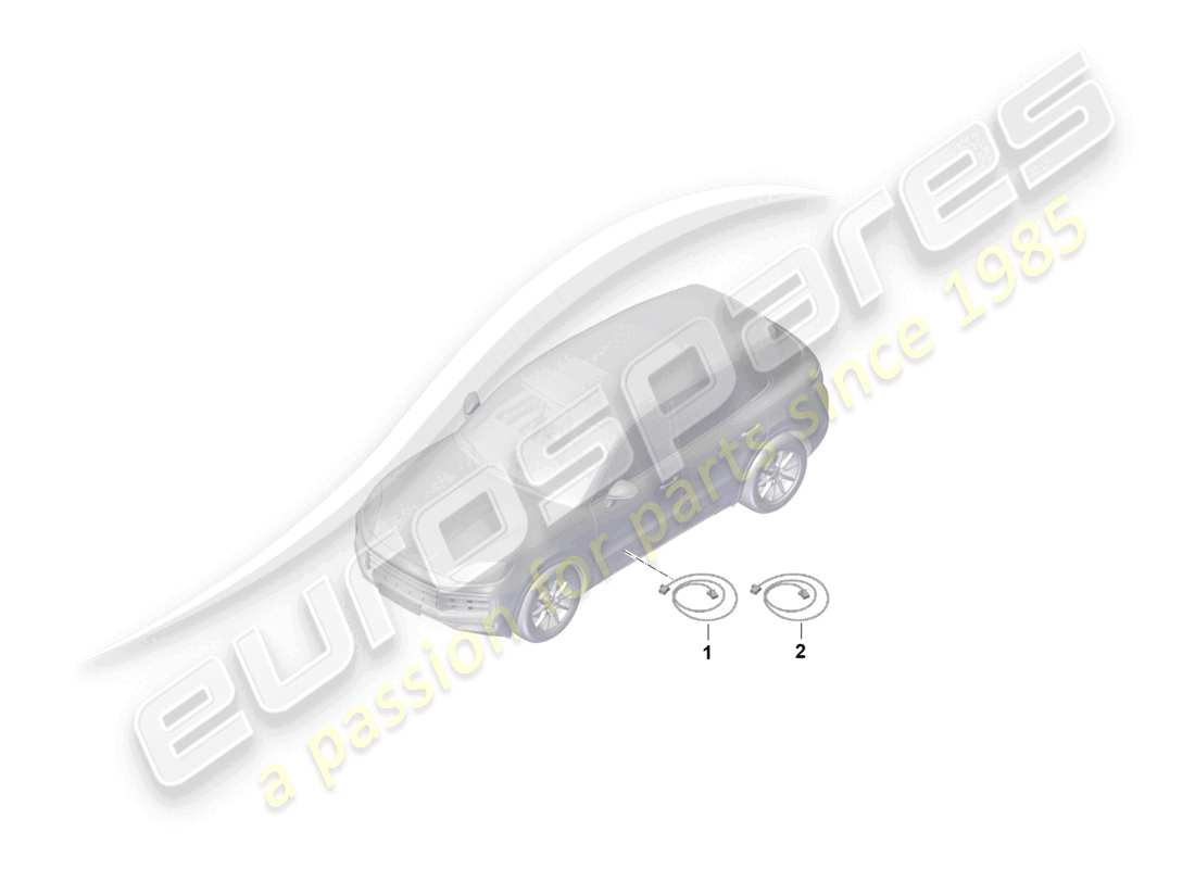 porsche 2025 (cayenne e3 pa) glasfaser-wellenleiter-teilediagramm
