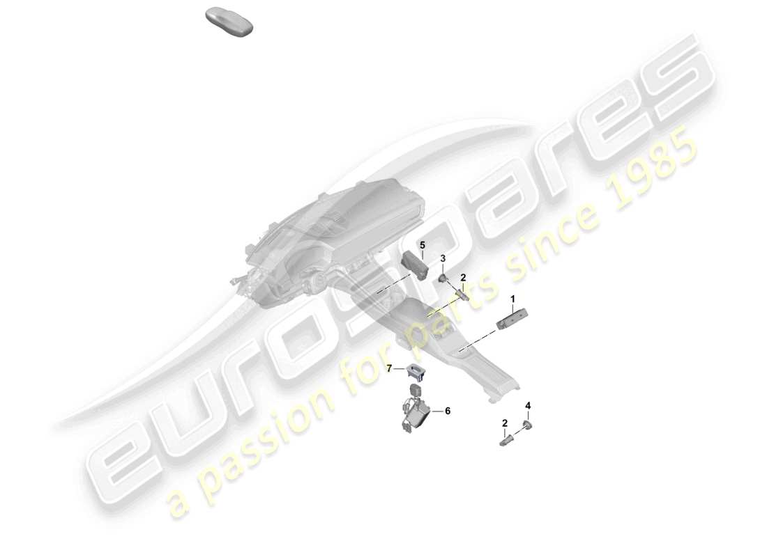 porsche 2026 (panamera 976) spannungswandler steckdose zigarettenanzünder teilediagramm