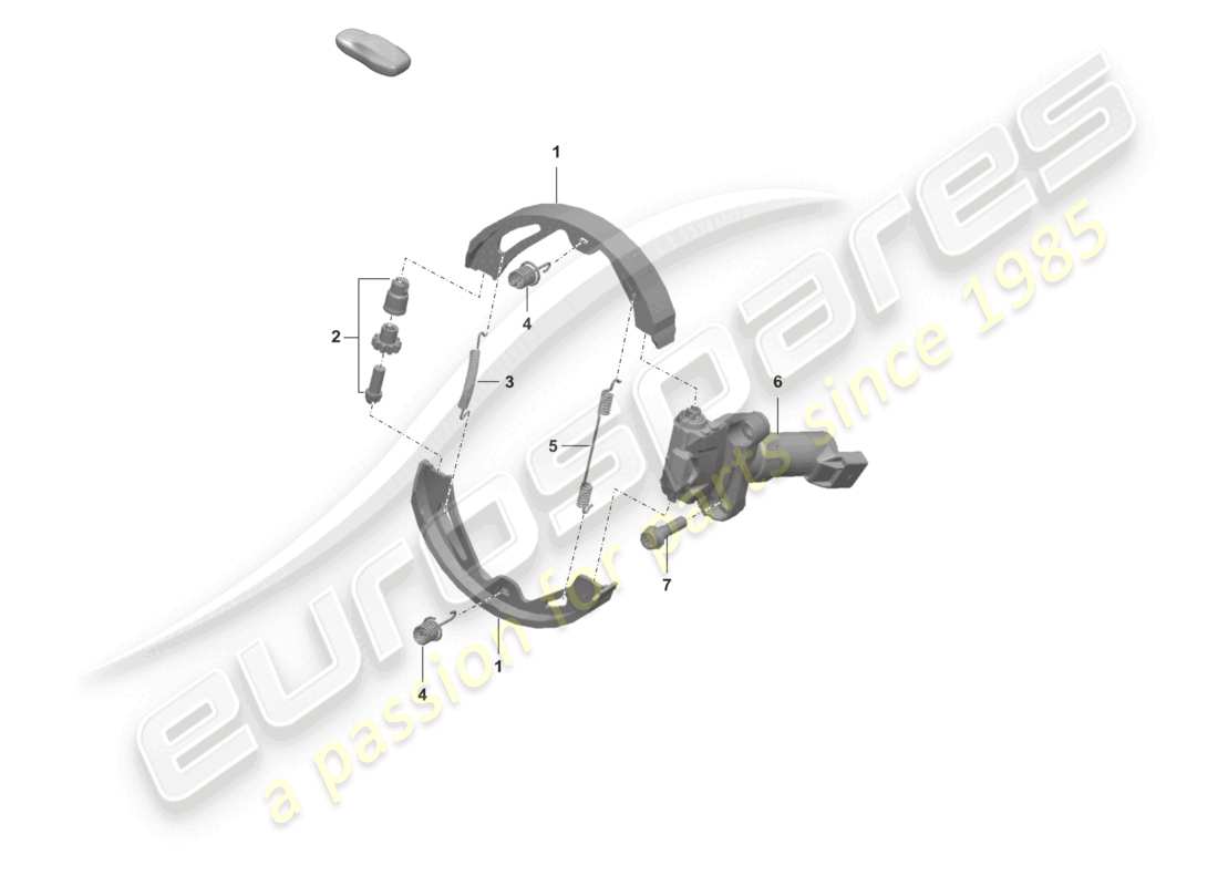porsche 2022 (taycan 9j1-1) parkbremse ersatzteildiagramm