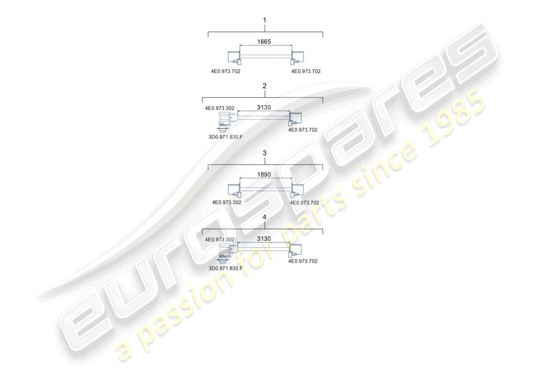 porsche 2021 (macan) einzeldraht verbindungsleitung lichtwellenleiter teilediagramm