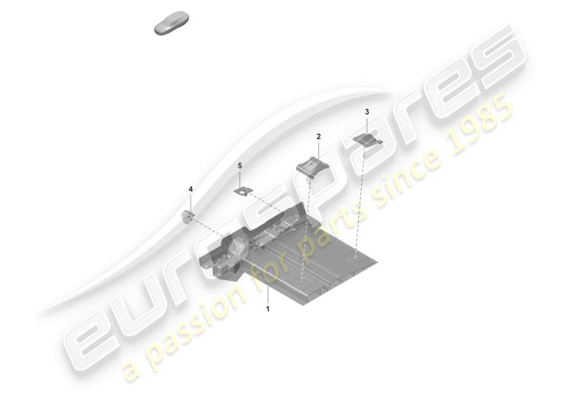 porsche 2025 (992-1 gt3/rs/st) sitzträger bodenplatte teilediagramm