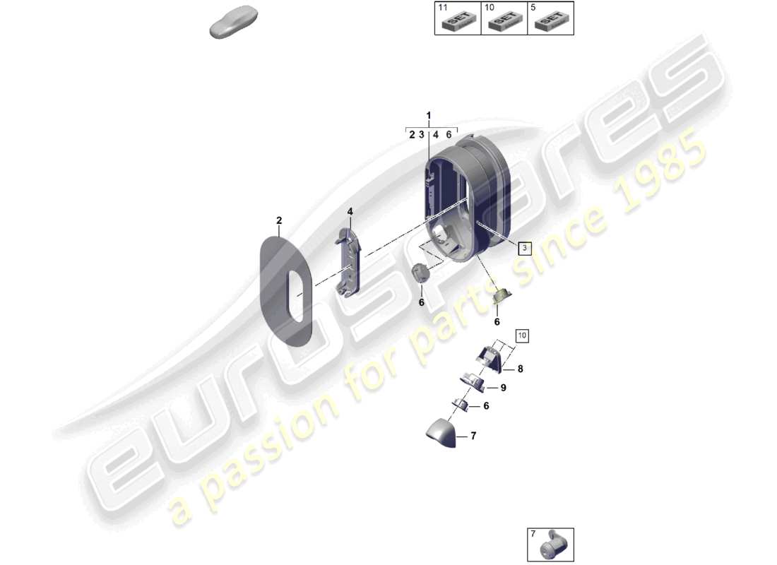 porsche 2025 (cayenne e3 pa) ladestation teilediagramm
