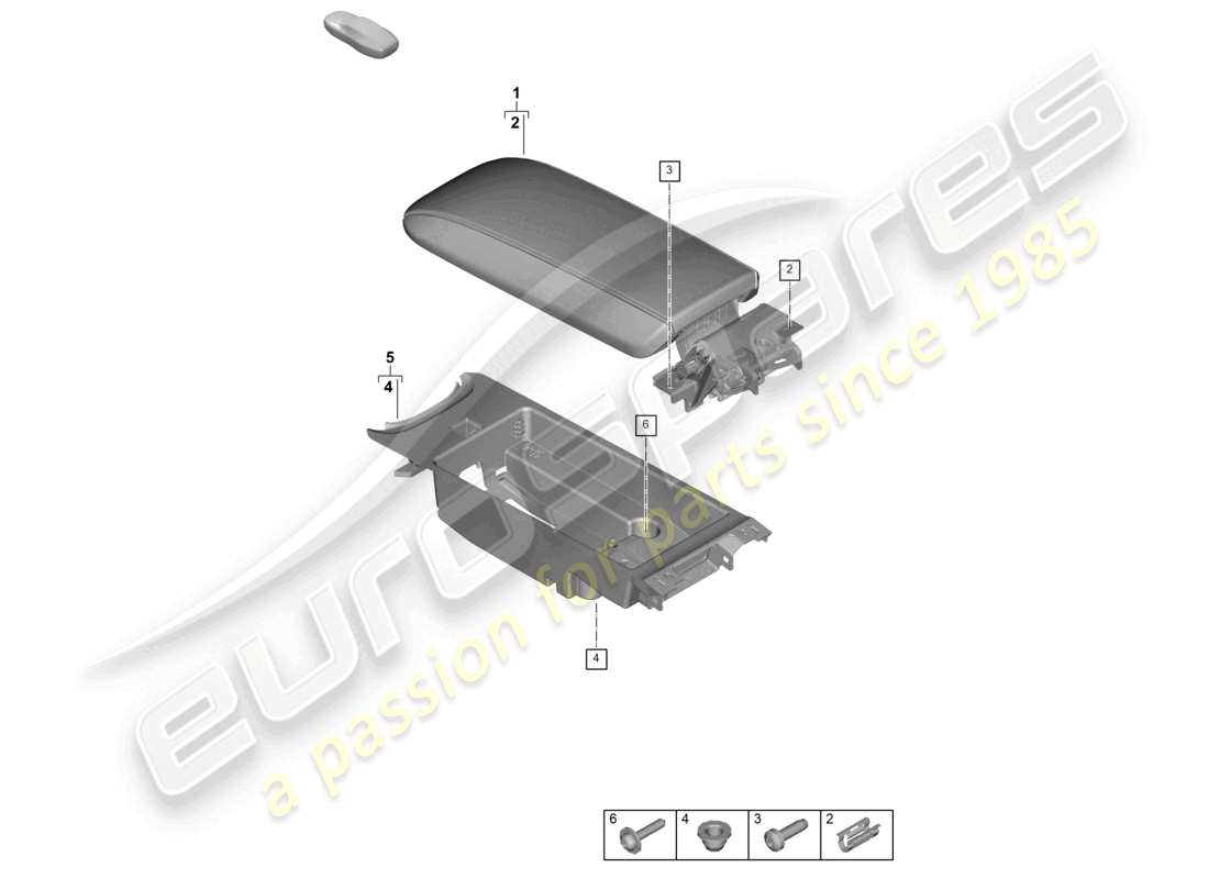 porsche 2025 (992-2 gt3) mittelkonsole zubehör abdeckung teilediagramm