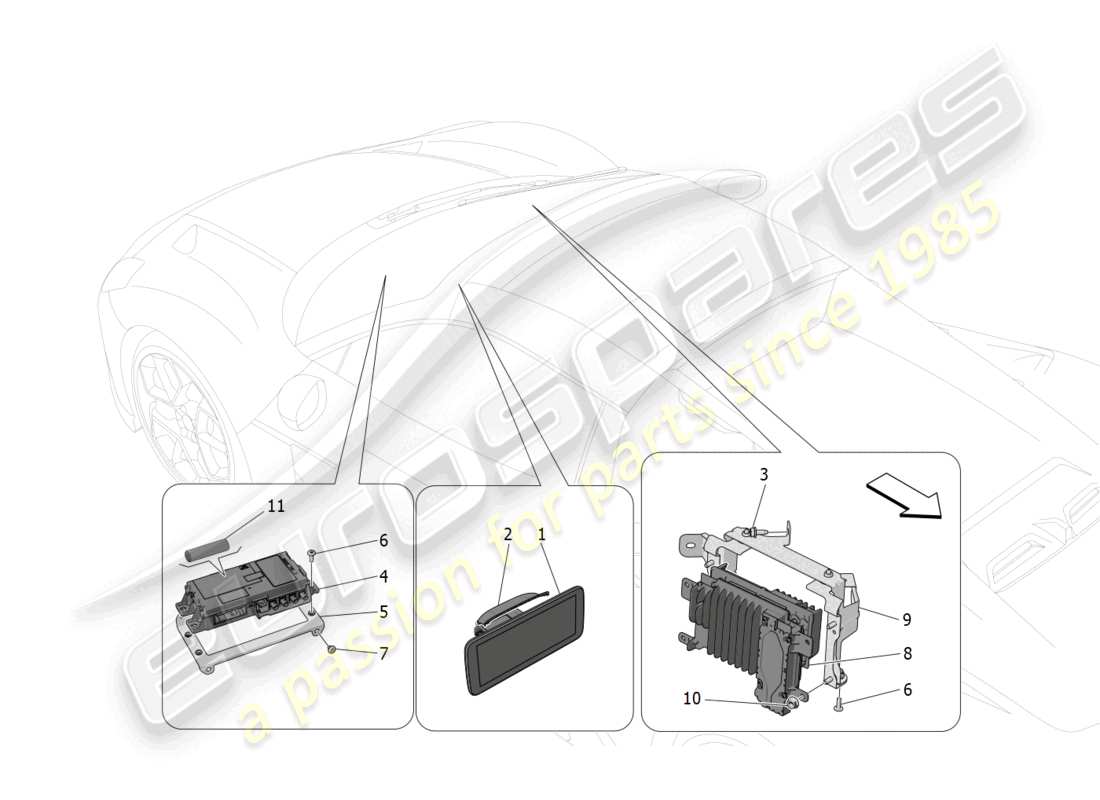 maserati mc20 cielo (2023) it system teilediagramm