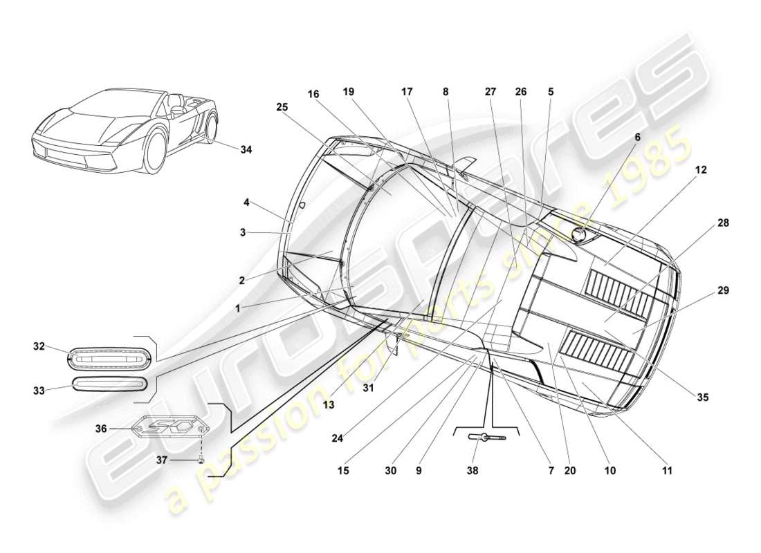 teilediagramm mit der teilenummer 400010531j