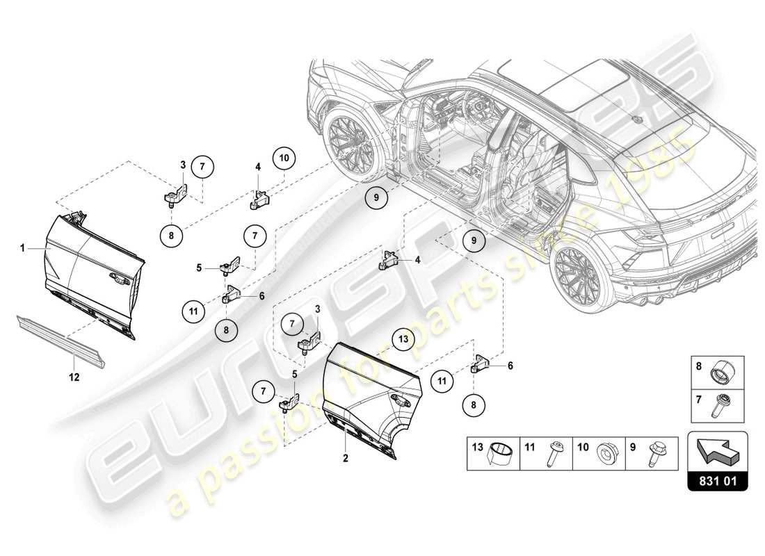 teilediagramm mit der teilenummer 8t0837947