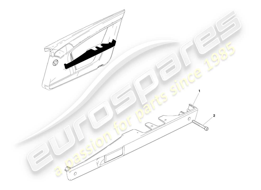 aston martin v8 vantage (2005) teilediagramm der griffbaugruppe