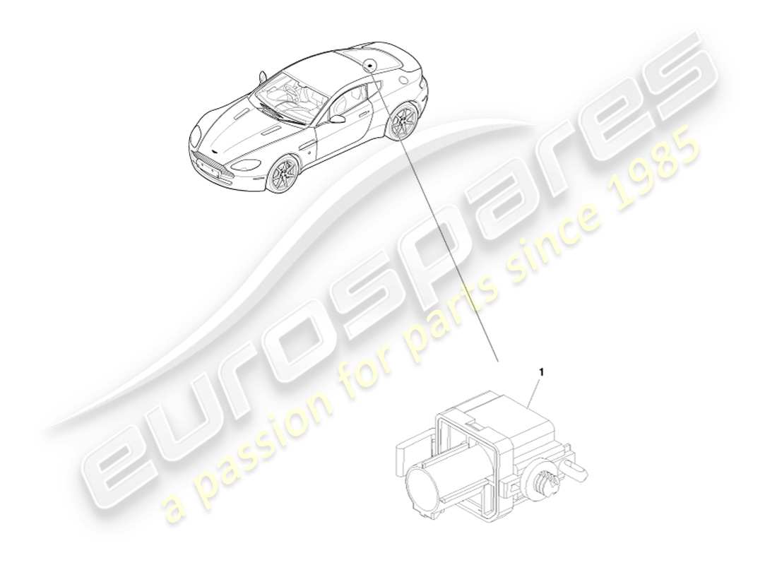 aston martin v8 vantage (2005) teilediagramm des barometrischen sensors